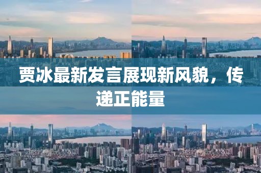 賈冰最新發(fā)言展現(xiàn)新風(fēng)貌，傳遞正能量