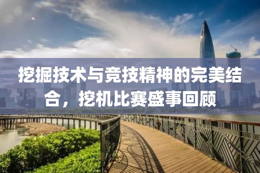 挖掘技術(shù)與競(jìng)技精神的完美結(jié)合，挖機(jī)比賽盛事回顧