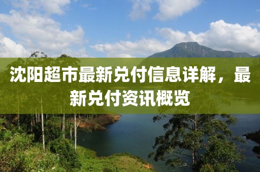 沈陽(yáng)超市最新兌付信息詳解，最新兌付資訊概覽