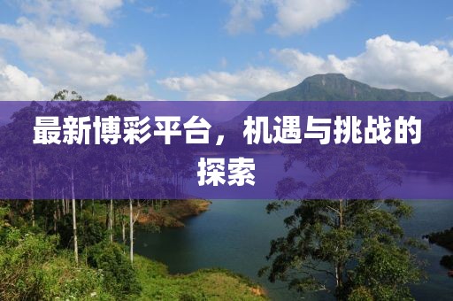 最新博彩平臺(tái)，機(jī)遇與挑戰(zhàn)的探索