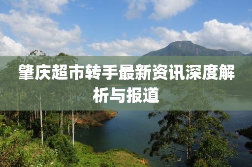 肇慶超市轉(zhuǎn)手最新資訊深度解析與報道
