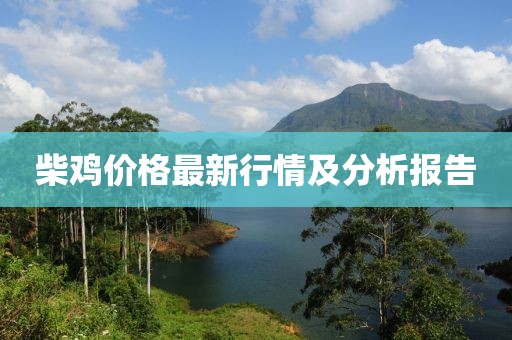柴雞價格最新行情及分析報告