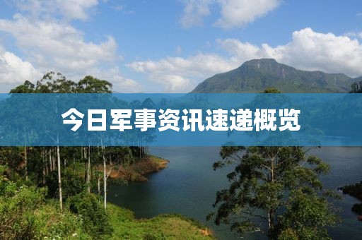 今日軍事資訊速遞概覽