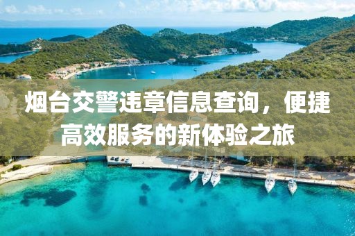 煙臺(tái)交警違章信息查詢，便捷高效服務(wù)的新體驗(yàn)之旅
