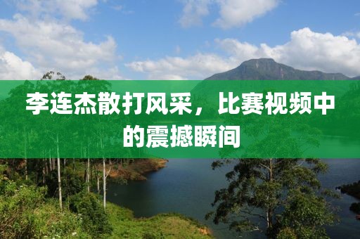 李連杰散打風(fēng)采，比賽視頻中的震撼瞬間