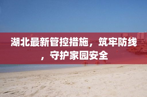 湖北最新管控措施，筑牢防線，守護(hù)家園安全