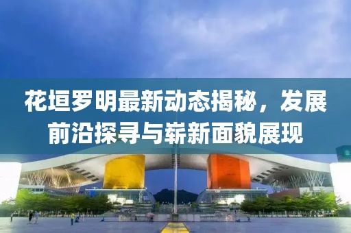 花垣羅明最新動態(tài)揭秘，發(fā)展前沿探尋與嶄新面貌展現(xiàn)