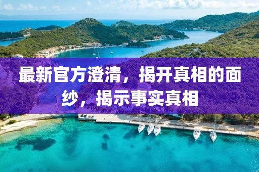 最新官方澄清，揭開真相的面紗，揭示事實真相