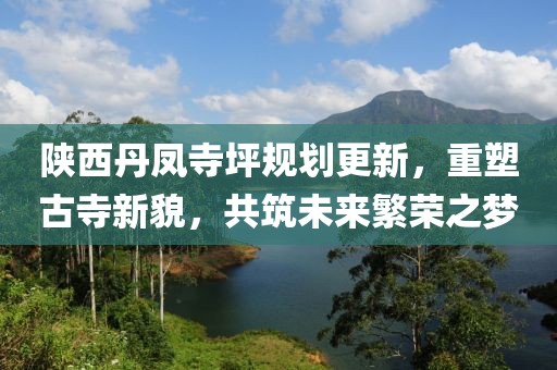 陜西丹鳳寺坪規(guī)劃更新，重塑古寺新貌，共筑未來(lái)繁榮之夢(mèng)