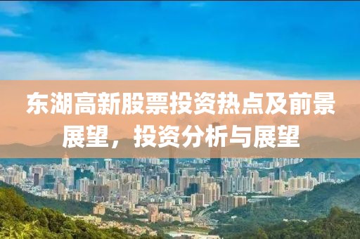 東湖高新股票投資熱點(diǎn)及前景展望，投資分析與展望