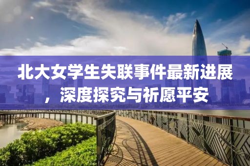 北大女學(xué)生失聯(lián)事件最新進展，深度探究與祈愿平安