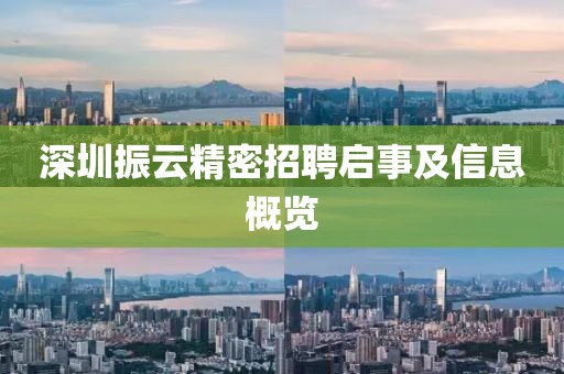 深圳振云精密招聘啟事及信息概覽