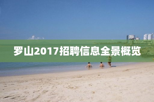 羅山2017招聘信息全景概覽
