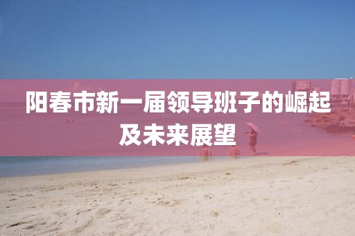 陽(yáng)春市新一屆領(lǐng)導(dǎo)班子的崛起及未來(lái)展望