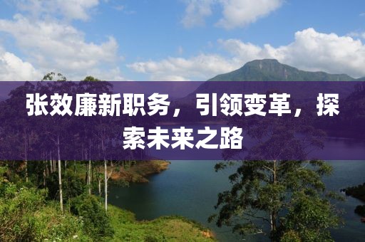張效廉新職務(wù)，引領(lǐng)變革，探索未來(lái)之路