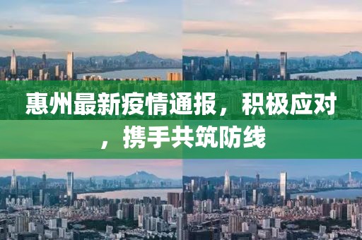 惠州最新疫情通報，積極應(yīng)對，攜手共筑防線