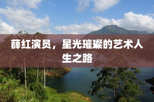 薛紅演員，星光璀璨的藝術(shù)人生之路