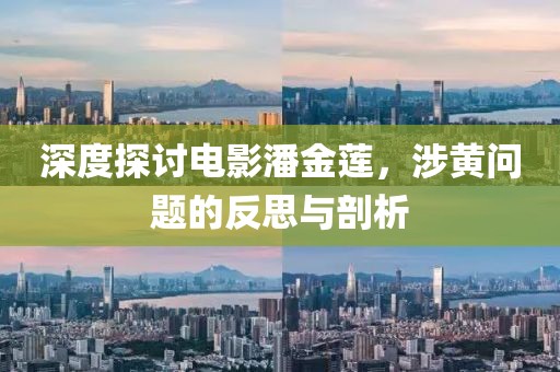 深度探討電影潘金蓮，涉黃問(wèn)題的反思與剖析