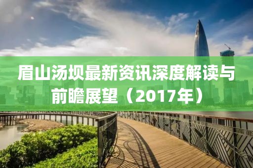 眉山湯壩最新資訊深度解讀與前瞻展望（2017年）