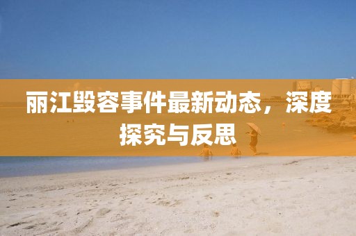 麗江毀容事件最新動態(tài)，深度探究與反思