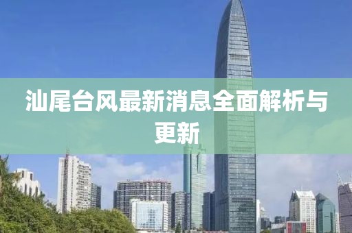 汕尾臺(tái)風(fēng)最新消息全面解析與更新