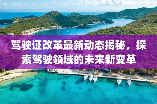 駕駛證改革最新動態(tài)揭秘，探索駕駛領域的未來新變革