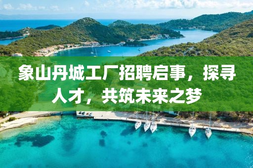 象山丹城工廠招聘啟事，探尋人才，共筑未來(lái)之夢(mèng)