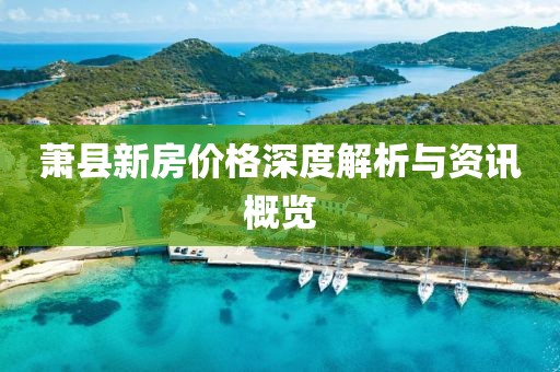 蕭縣新房價(jià)格深度解析與資訊概覽