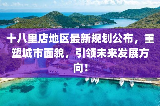 十八里店地區(qū)最新規(guī)劃公布，重塑城市面貌，引領未來發(fā)展方向！