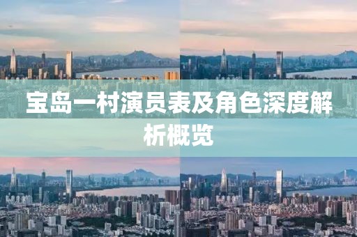寶島一村演員表及角色深度解析概覽