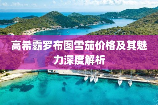 高希霸羅布圖雪茄價格及其魅力深度解析