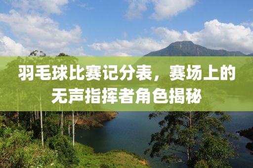 羽毛球比賽記分表，賽場上的無聲指揮者角色揭秘