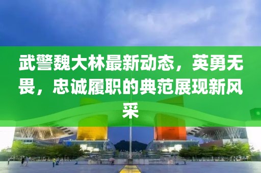武警魏大林最新動(dòng)態(tài)，英勇無(wú)畏，忠誠(chéng)履職的典范展現(xiàn)新風(fēng)采
