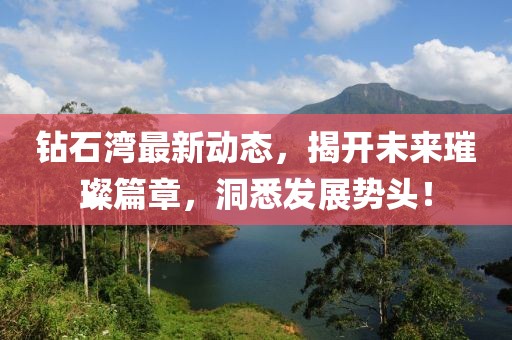鉆石灣最新動(dòng)態(tài)，揭開未來璀璨篇章，洞悉發(fā)展勢(shì)頭！