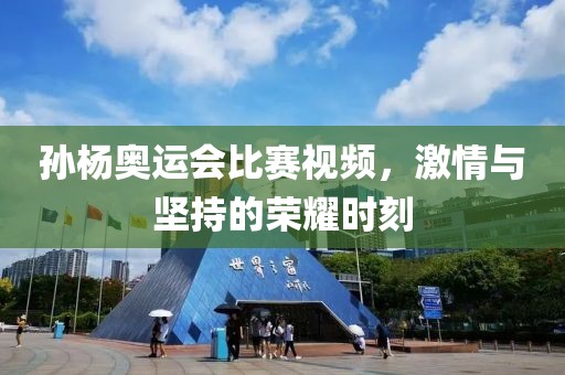 孫楊奧運會比賽視頻，激情與堅持的榮耀時刻