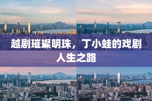 越劇璀璨明珠，丁小蛙的戲劇人生之路