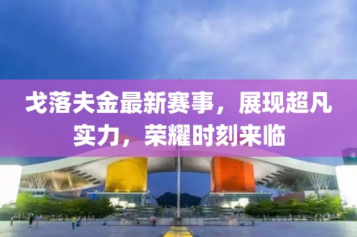 戈落夫金最新賽事，展現(xiàn)超凡實力，榮耀時刻來臨