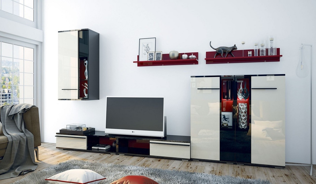 電視背景隱形門，家居美學(xué)的獨特創(chuàng)新設(shè)計